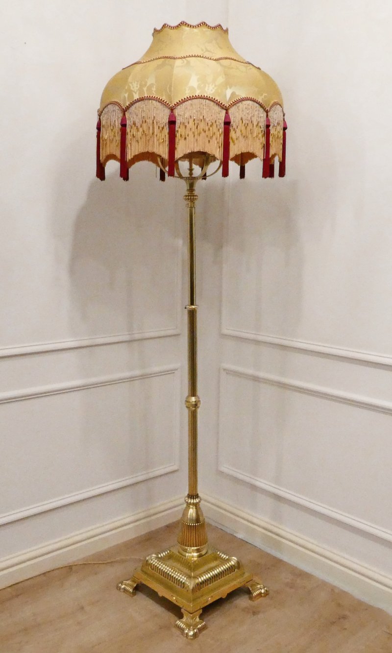 Victorian Brass Floor Lamp